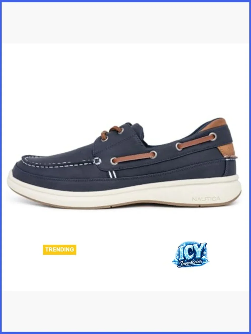 Men's Classic Lace-Up Mocc Shoes Cushioned Insole Casual Deck Loafers Walking
